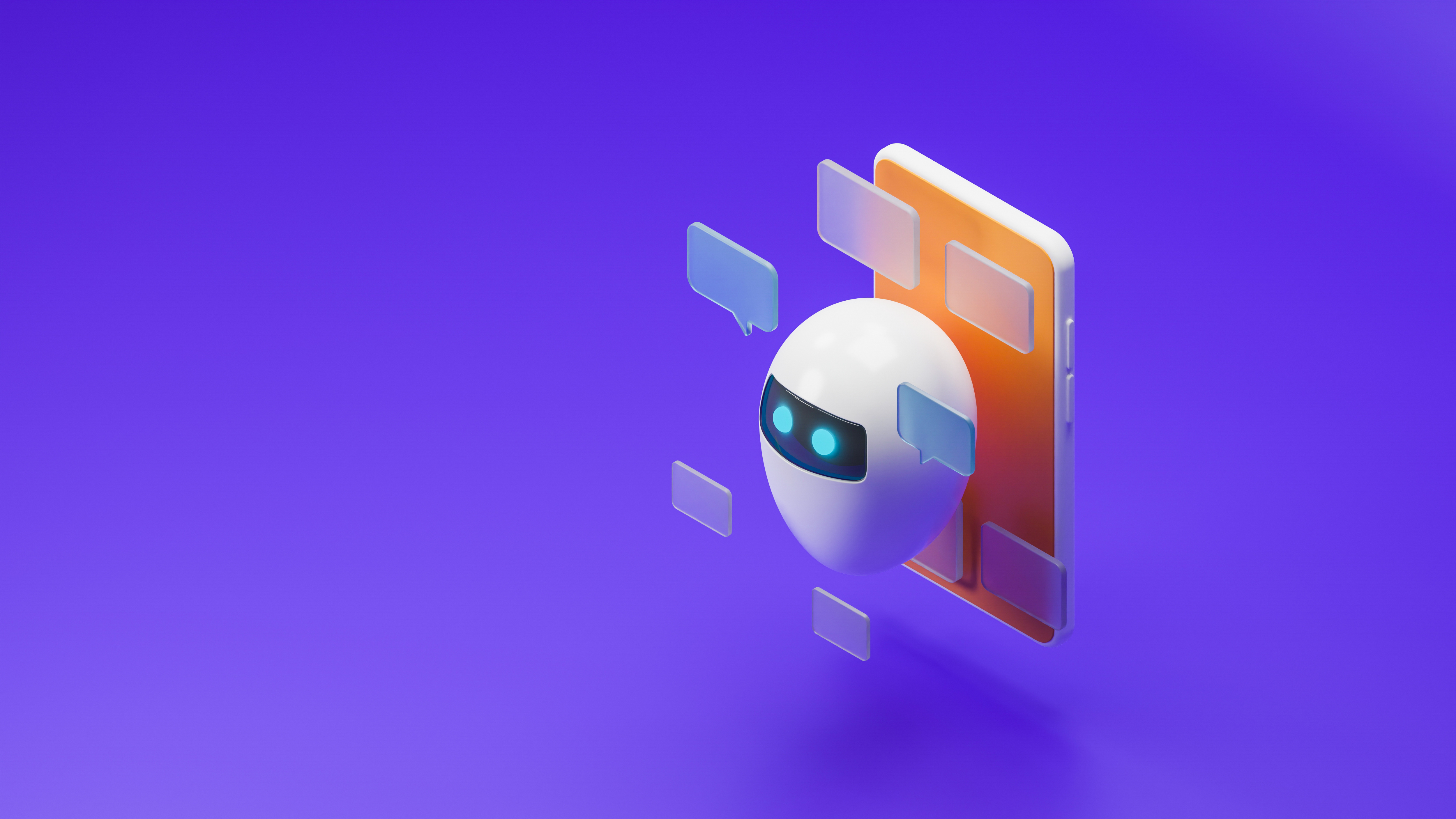 Futuristic AI Assistant Bot